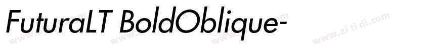 FuturaLT BoldOblique字体转换